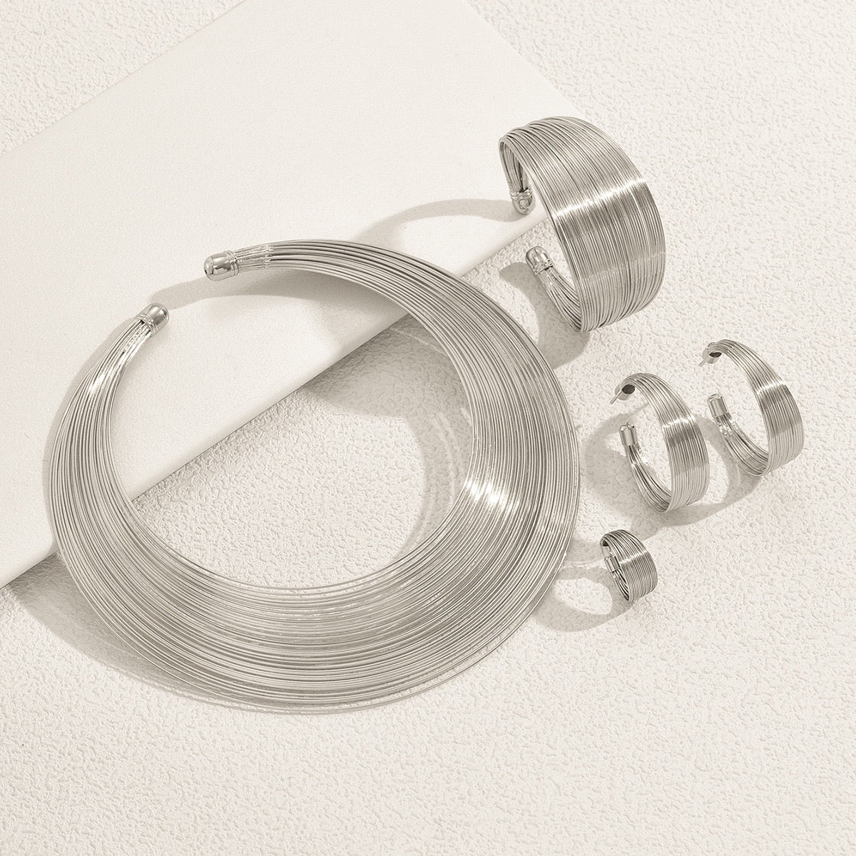 Wire Wrap 4-Piece Collar Set