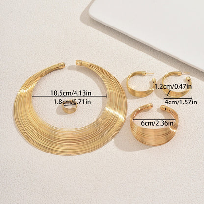 Wire Wrap 4-Piece Collar Set