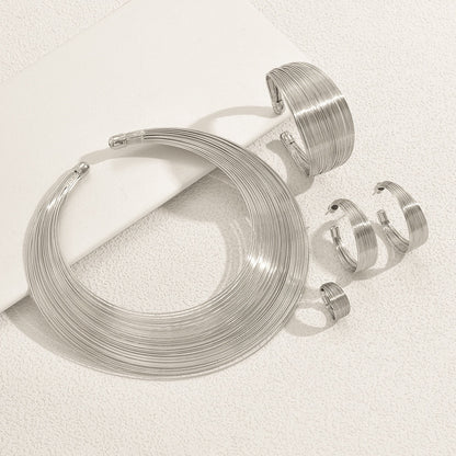 Wire Wrap 4-Piece Collar Set