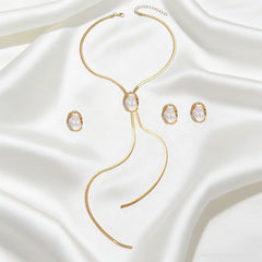 Baroque Pearl Lariat 3-Piece Set