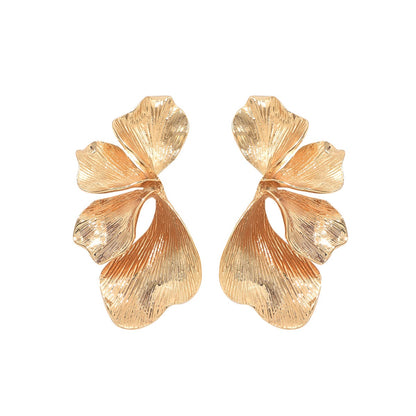 Ginkgo Leaf Statement Earrings