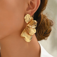 Ginkgo Leaf Statement Earrings