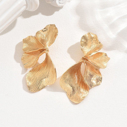 Ginkgo Leaf Statement Earrings